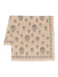 Alexander McQueen skull foulard - Brown