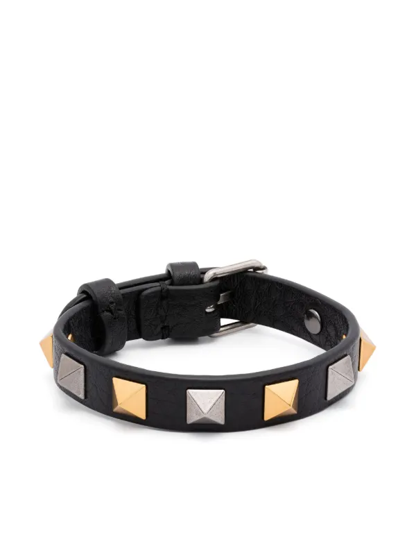 valentino garavani ロックスタッズブレスレット Valentino Garavani ロックスタッズ ブレスレット | ブラック