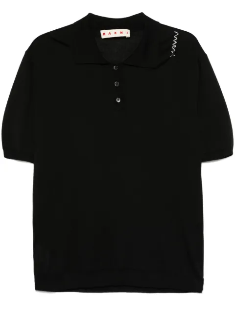 Marni knitted polo top