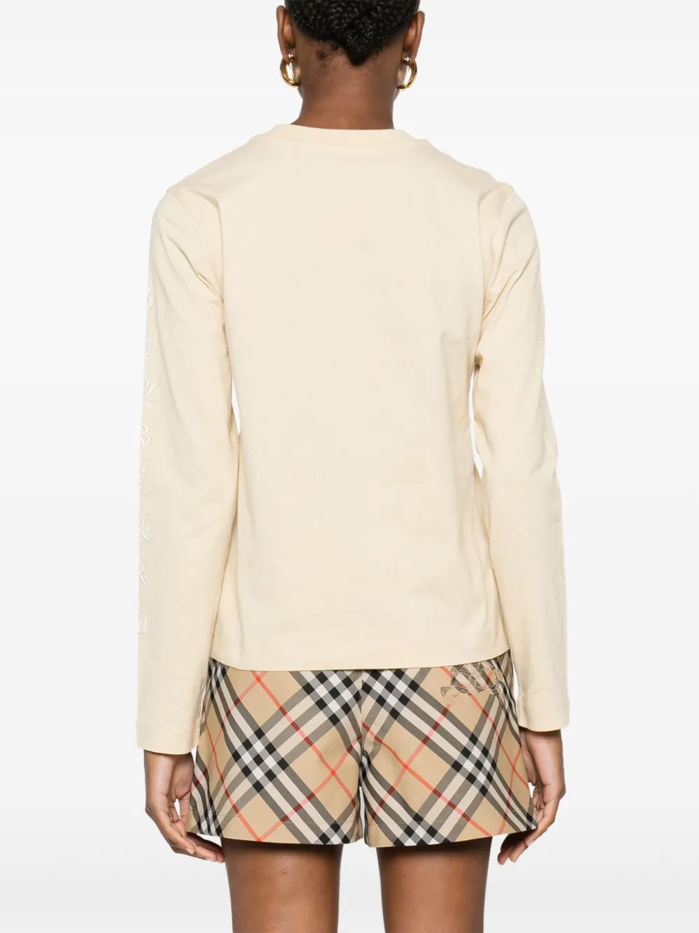 Burberry Katoenen T-shirt Beige