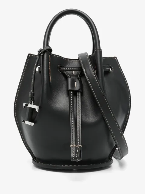 Tod's bolsa bucket mini con dije del logo