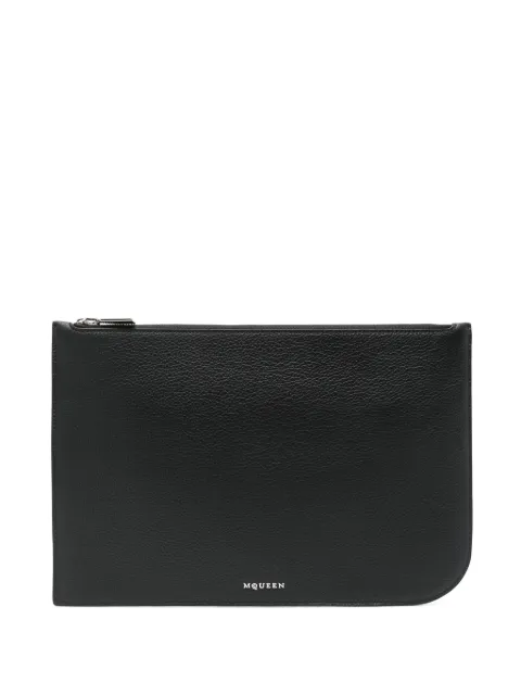 Alexander McQueen logo-lettering clutch bag