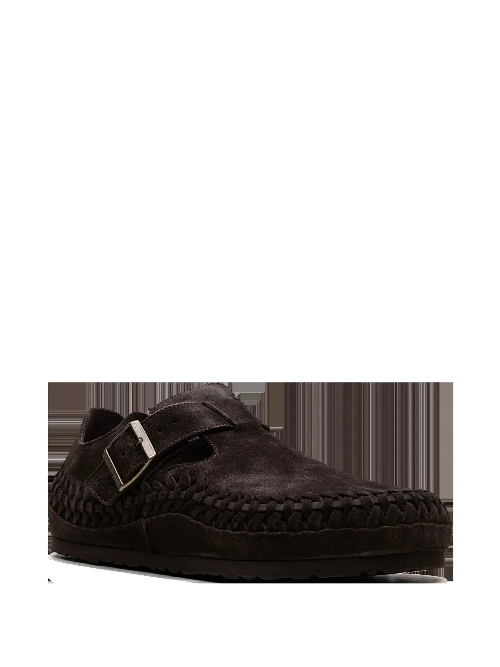 Birkenstock X Kith London Braided Slippers In Brown