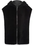 Prada shearling gilet - Black