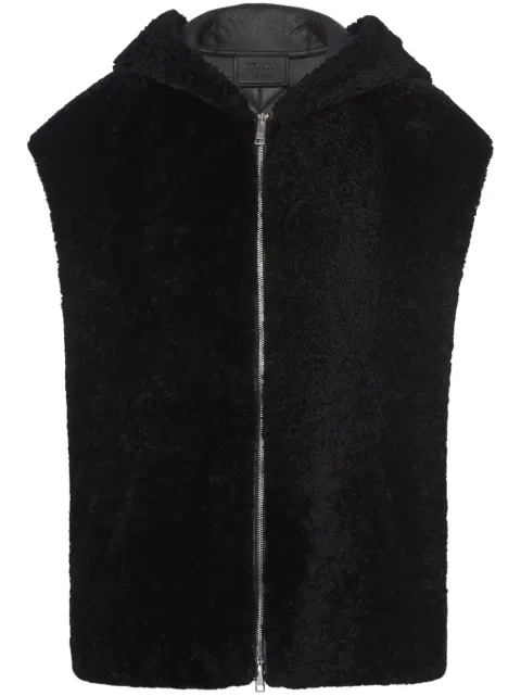 Prada shearling gilet