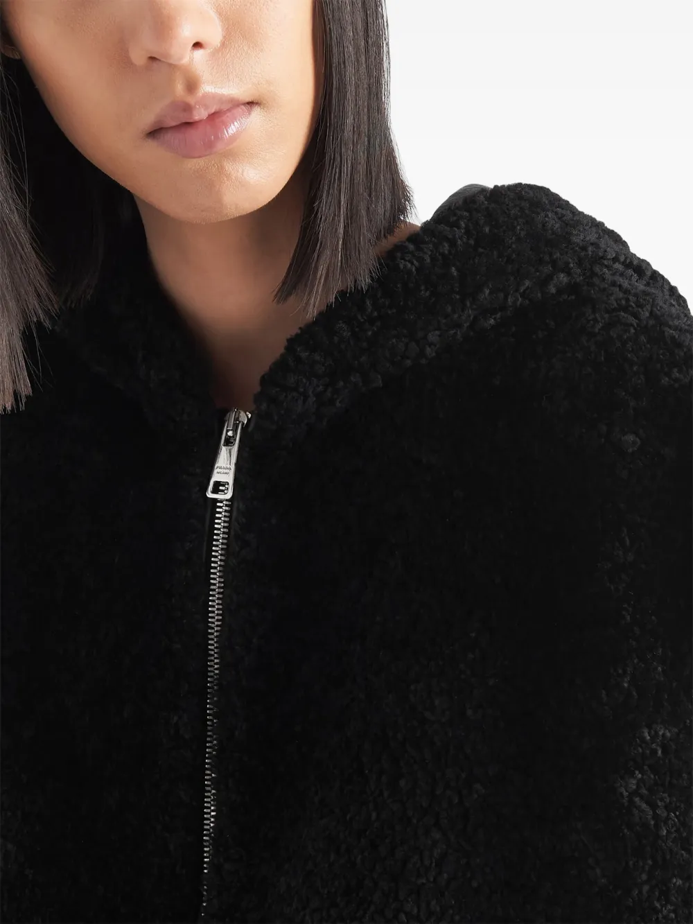 Prada Lammy bodywarmer Zwart