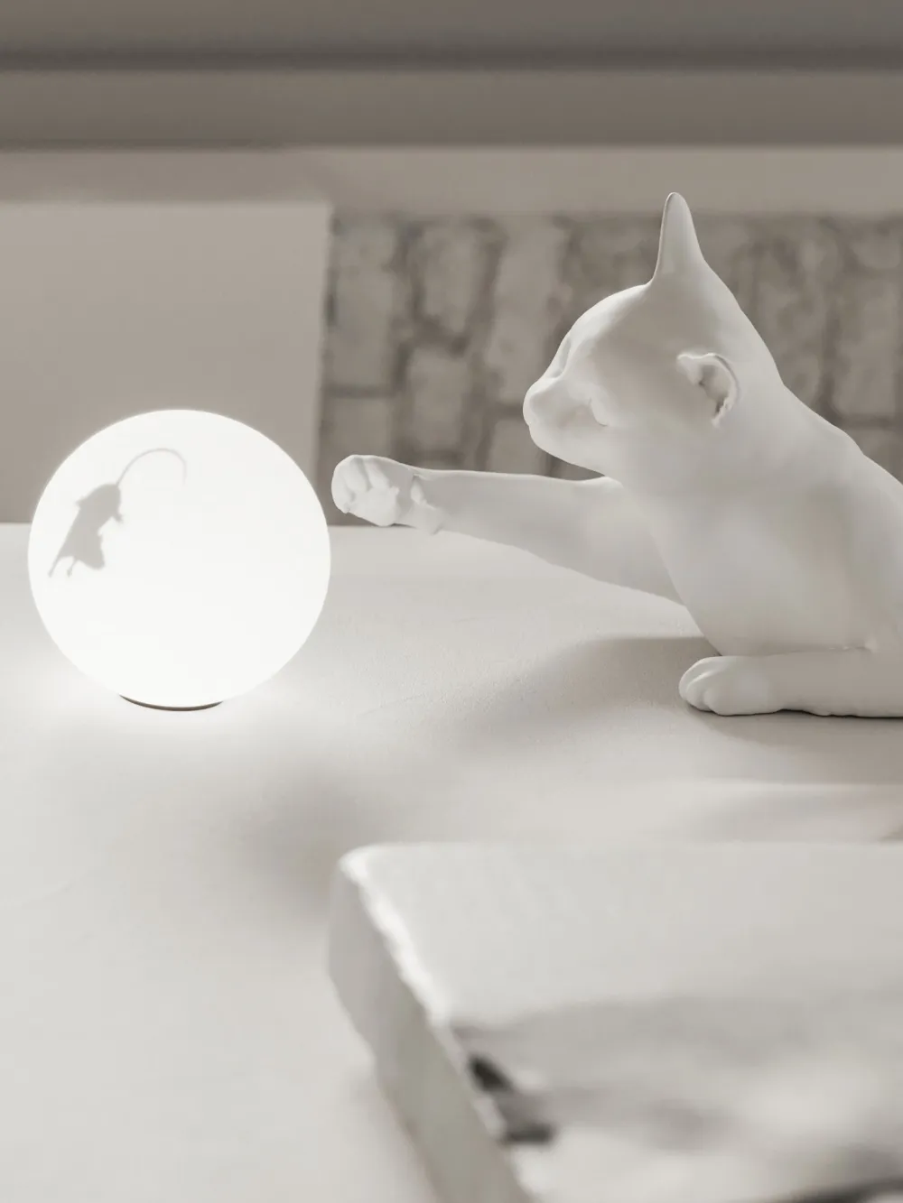 Karman Maoo Tamble Lamp (12cm) In White