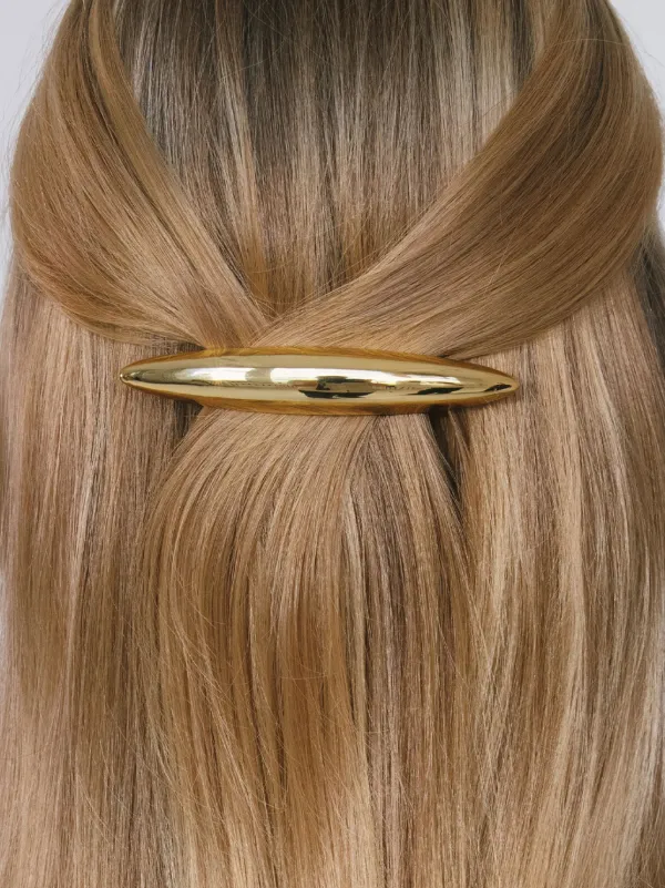 【Jennifer Behr】 Maxine gold-plated barrette Maxine Barrette -- Gold – Jennifer Behr LLC