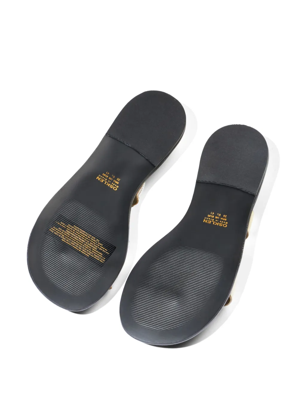Osklen Boardwalk sandals Gold
