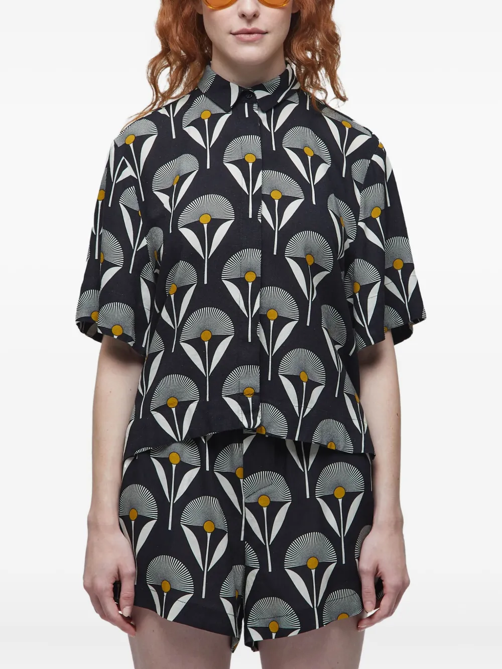 Osklen Blouse met korte mouwen Zwart