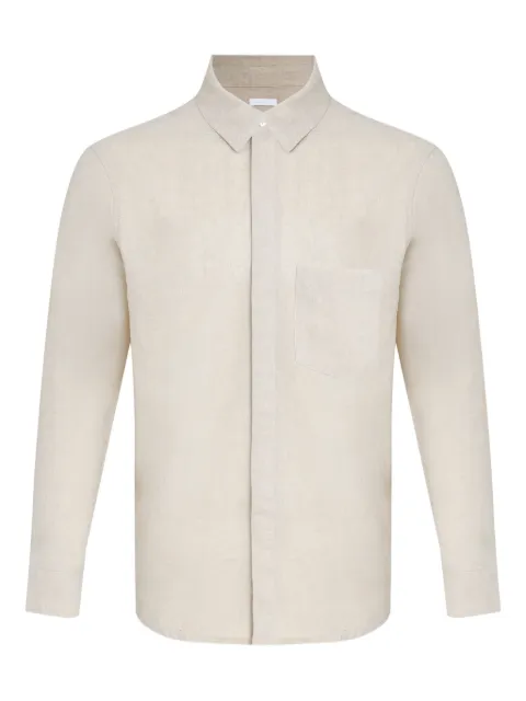 Osklen Camisa de linho com mangas longas