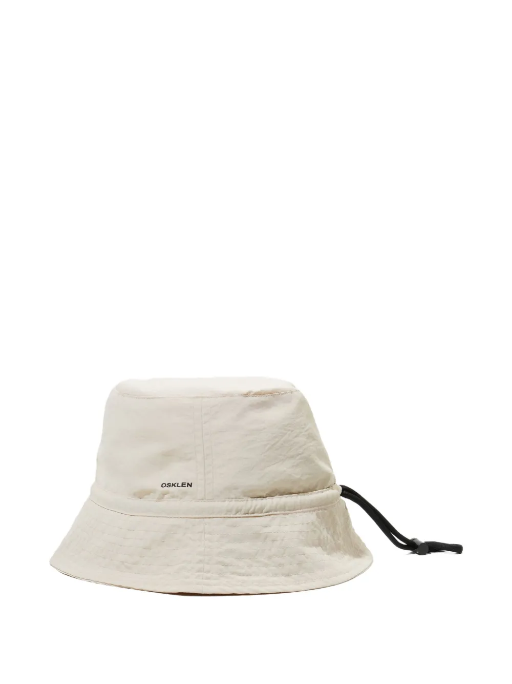 Osklen Crinkled Nylon Bucket Hat In White