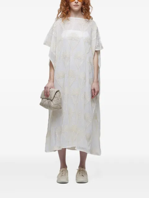 Osklen embroidered sunflower-motif dress