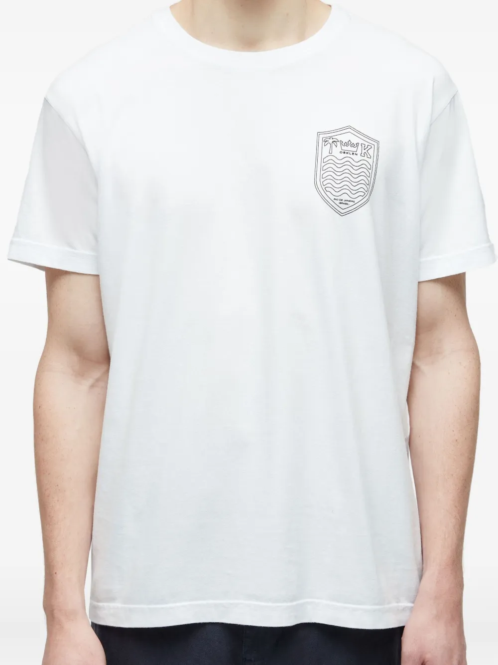 Osklen Shield-emblem T-shirt In White