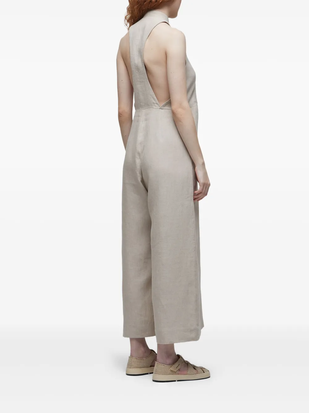 Osklen Cargo jumpsuit met hoge hals Beige