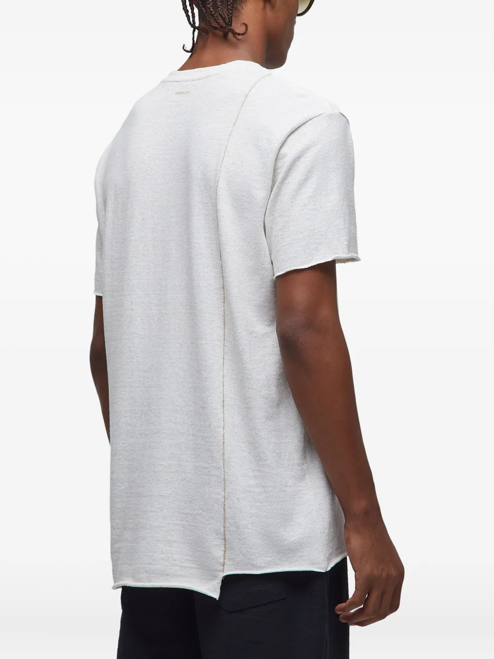 Osklen T-shirt met gerafelde rand Wit