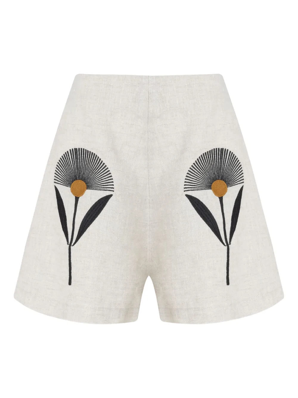 Osklen Linnen shorts Beige