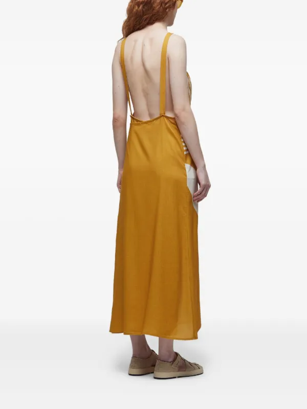 Osklen Sunflower Midi Dress | Yellow | FARFETCH ID