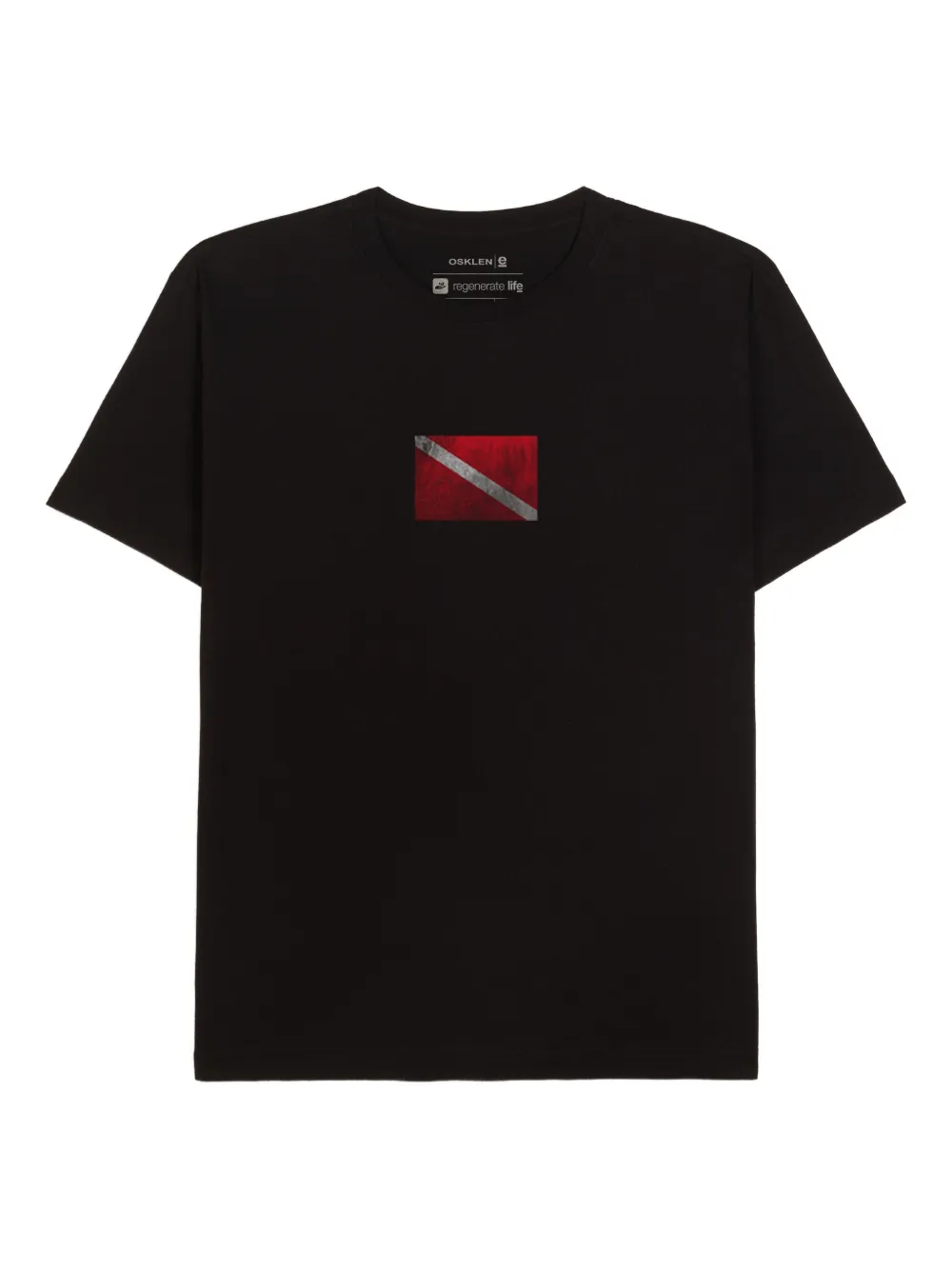Osklen playera con bandera de buceo | negro | Image 1