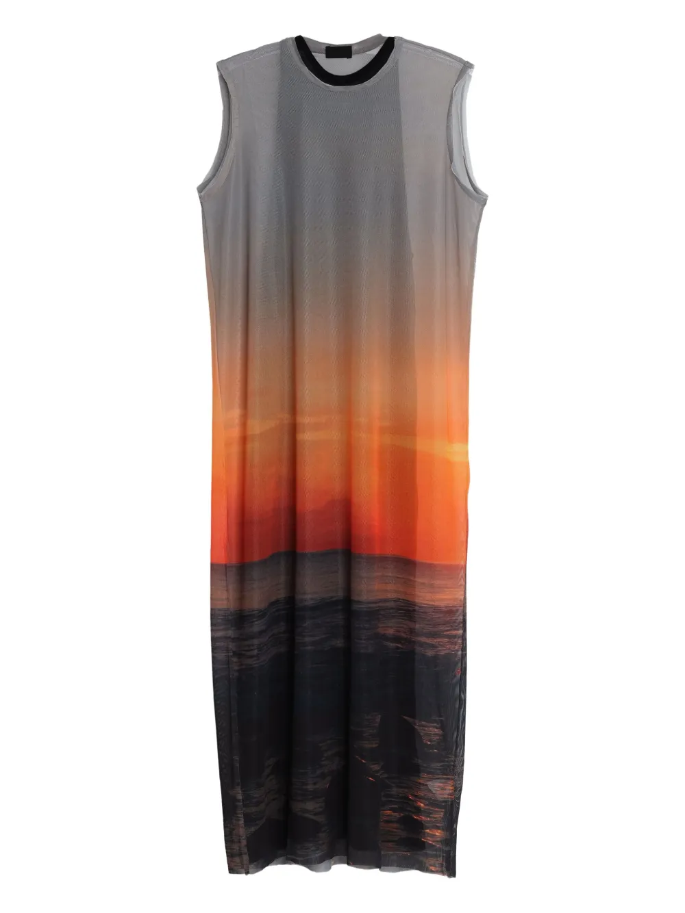Osklen Tulen jurk met Sunset-print Grijs