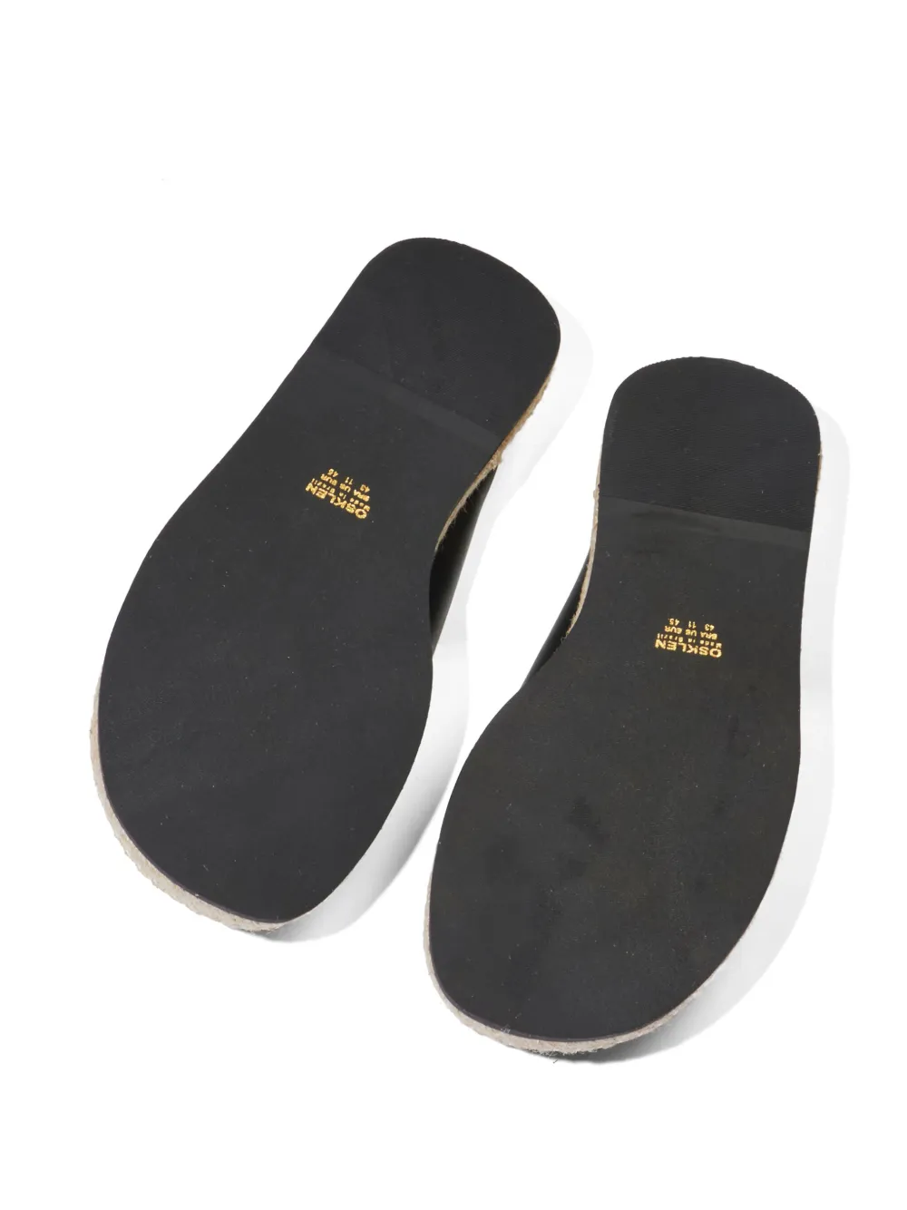 Osklen raffia sandals Black