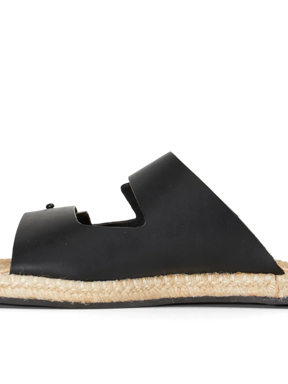 Osklen raffia sandals Black