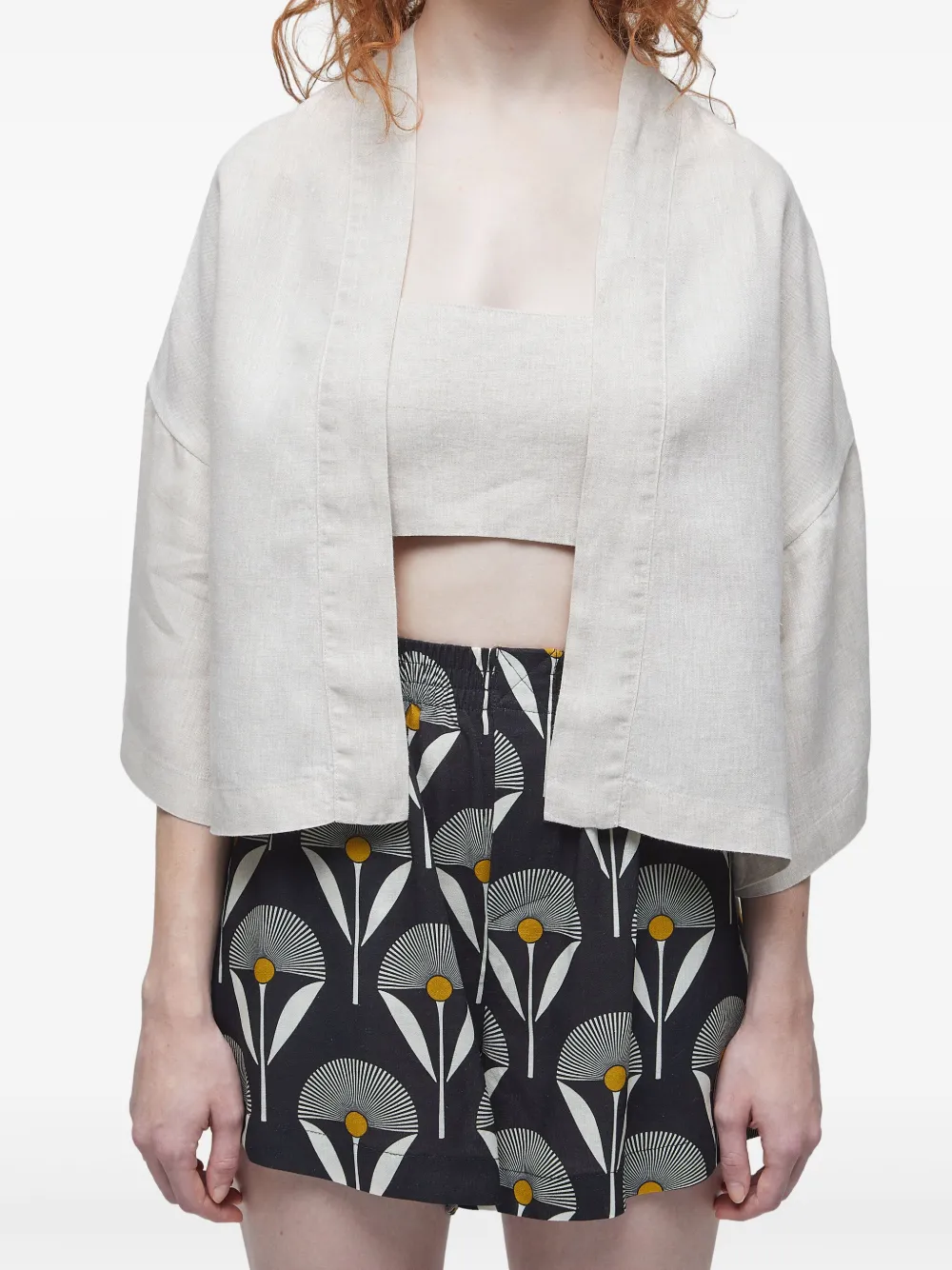 Osklen Blouse met borduurwerk Beige