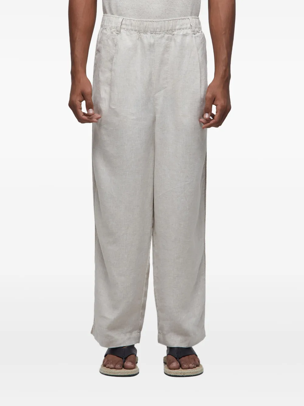 Osklen Calça de linho com pregas | Calça reta | Image 2
