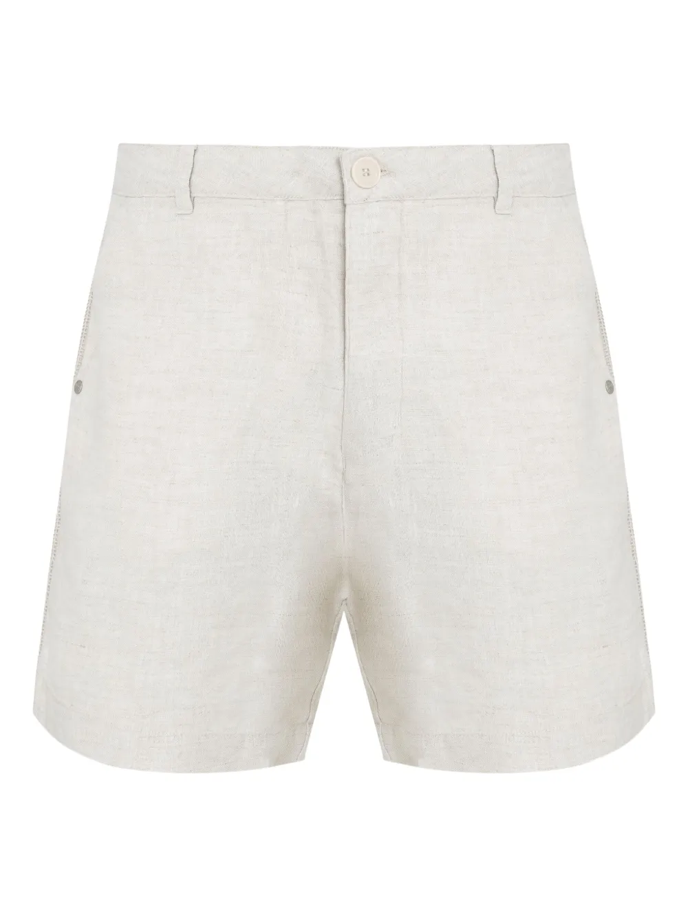 Osklen Linnen shorts Beige