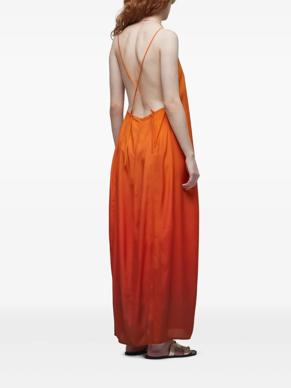 Osklen Sunset midi-jurk Rood