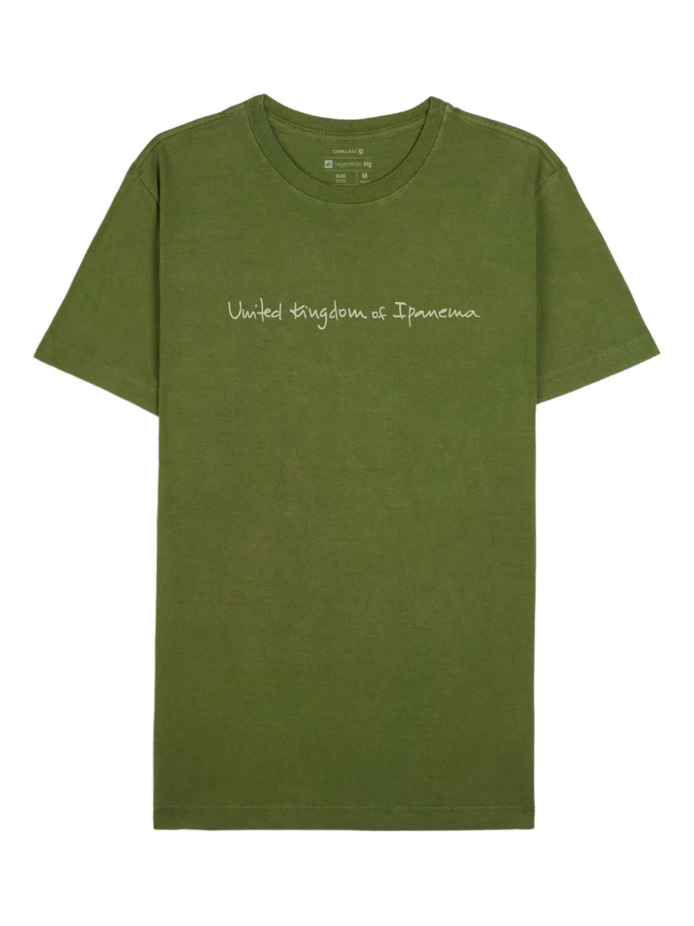 Osklen playera con estampado escrito a mano | verde | Image 1