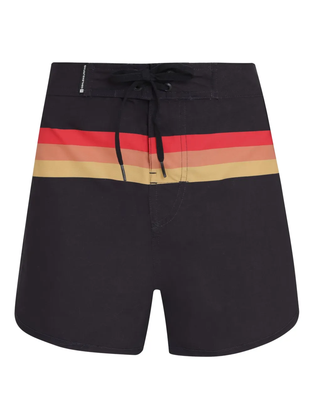 Osklen Gestreepte shorts Zwart