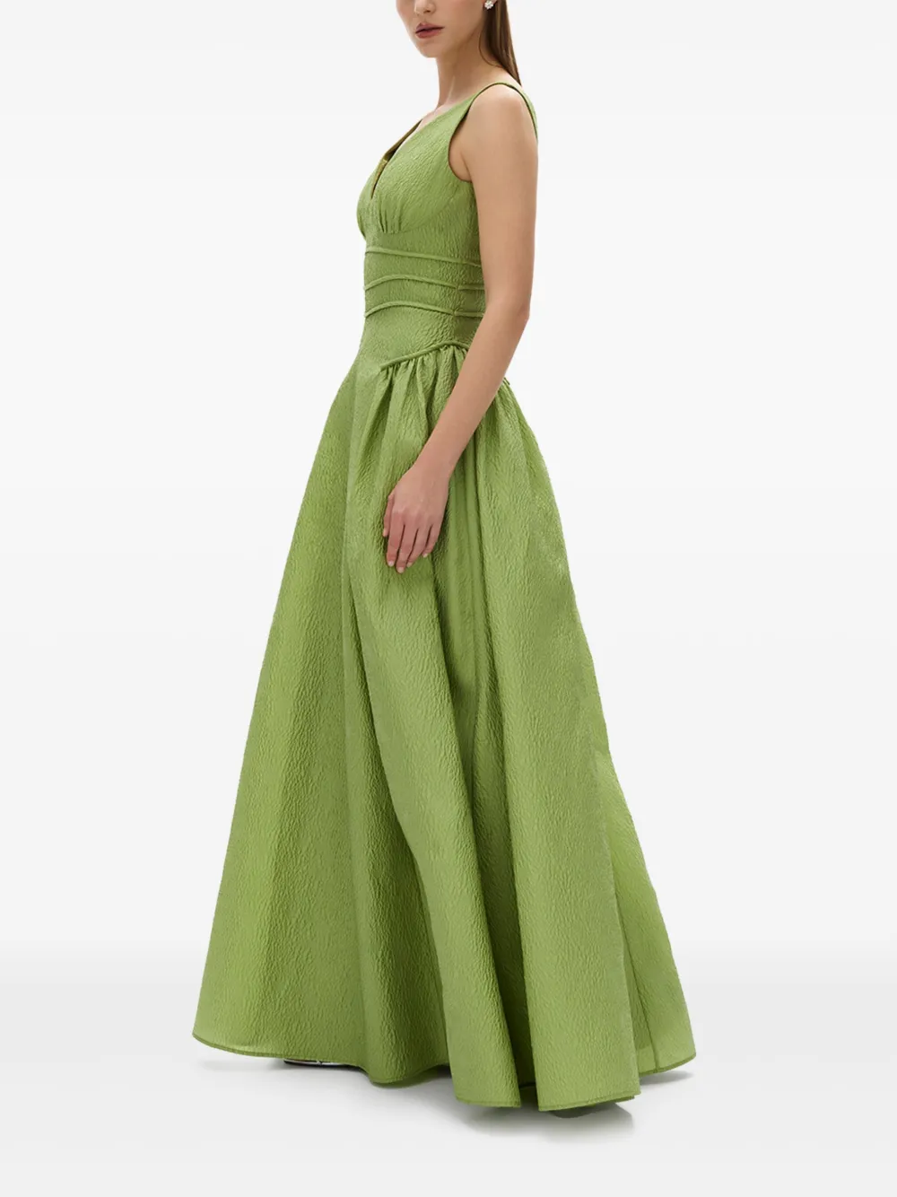 Rachel Gilbert Sophia avondjurk Groen