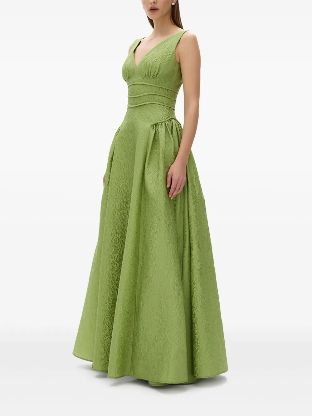 Rachel Gilbert Sophia avondjurk Groen