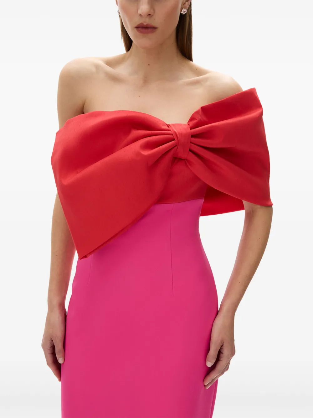 Rachel Gilbert Avondjurk met kant Roze