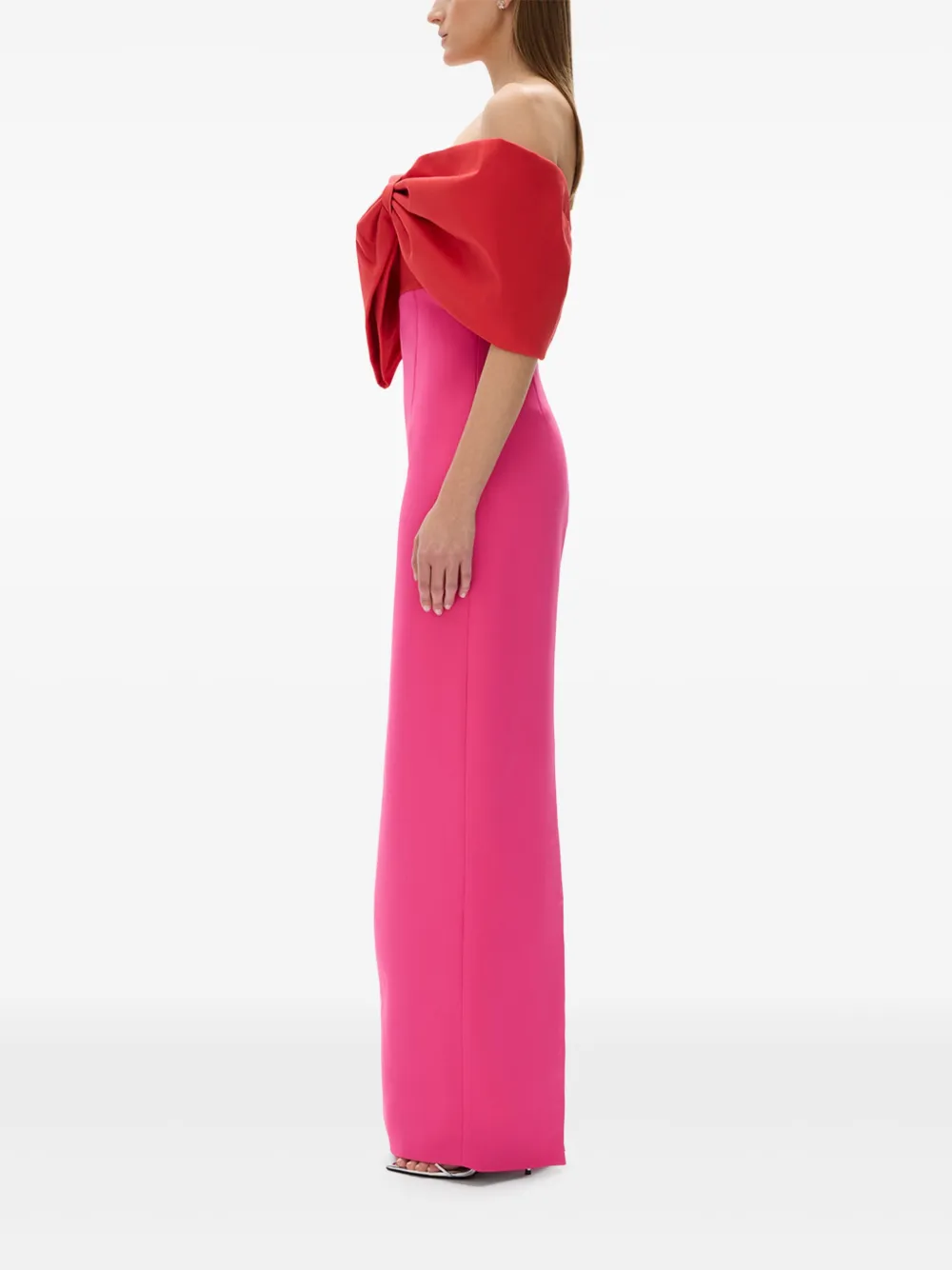 Rachel Gilbert Avondjurk met kant Roze
