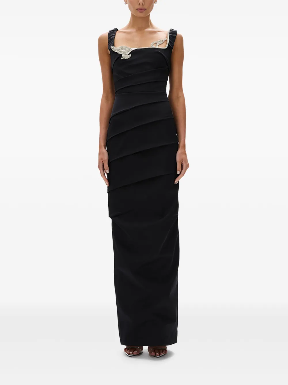 Rachel Gilbert Rhodes gown - Zwart