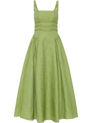green emerald velvet dress Rachel Gilbert Women's Birdie Dress – Saint Bernard main image 0