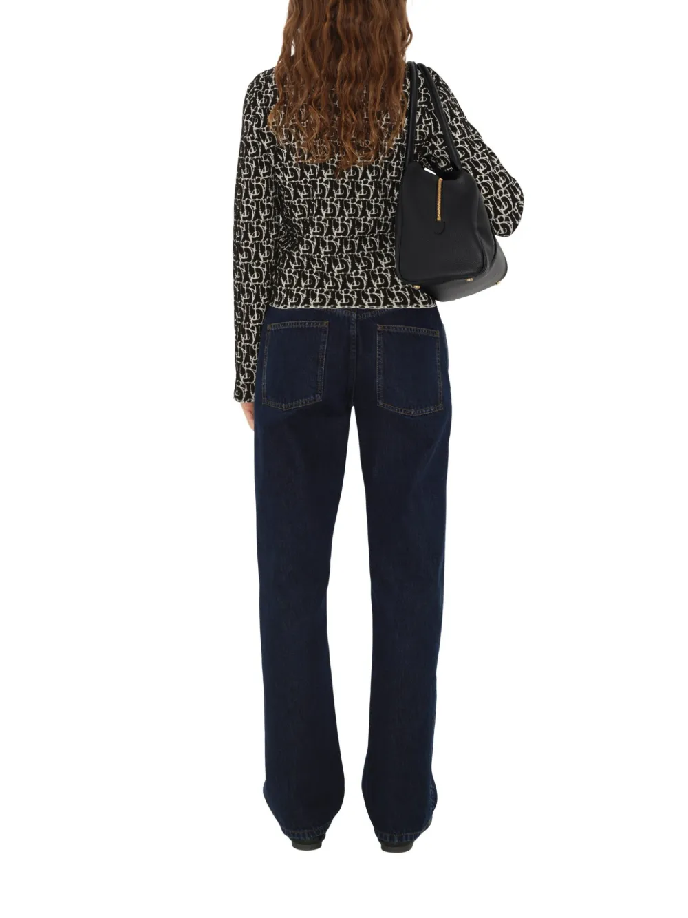 Burberry B Charm-intarsia Sweater In Neutrals
