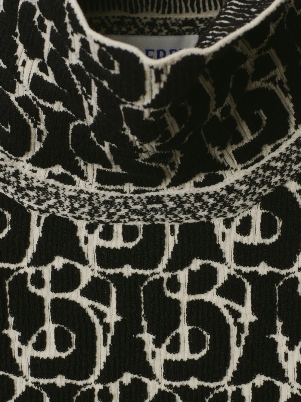 Burberry B Charm-intarsia Sweater In Neutrals