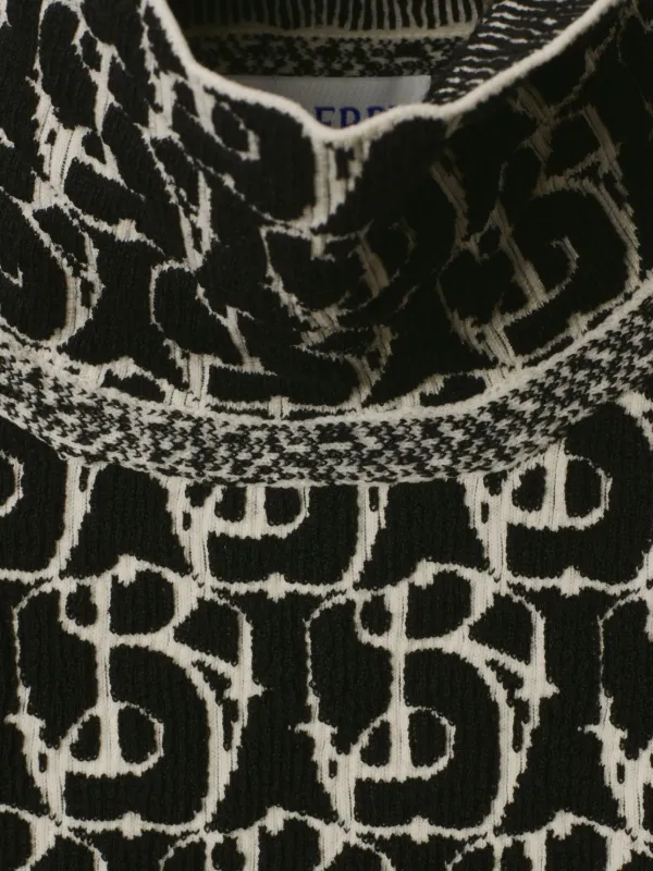 Burberry B Charm-intarsia Sweater | Neutrals | FARFETCH