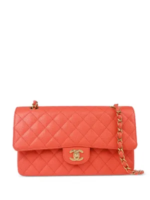 CHANEL CHANEL Pre-Owned 1997 Medium Double Flap Shoulder Bag | Pink