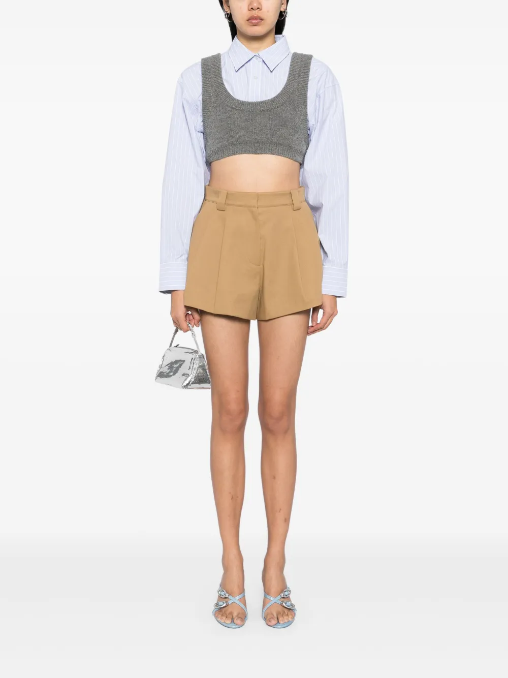 Alexander Wang High waist shorts - Beige