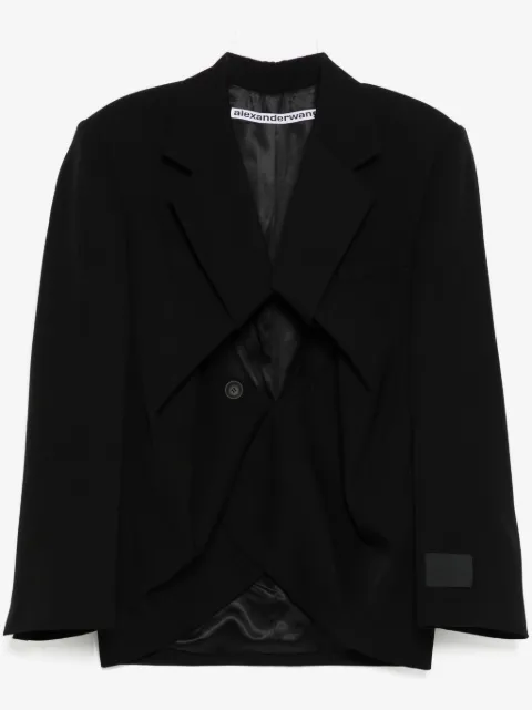 Alexander Wang exaggerated split front blazer