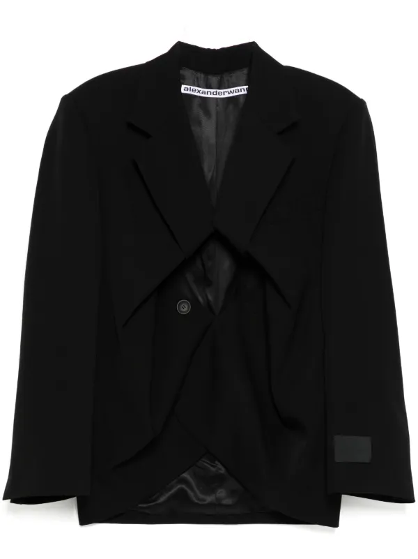 アウターその他 UMA WANG Woman Blazer Black UP6017 UW924 BLAZER IN WOOL TAILORING in BLACK | alexanderwang®