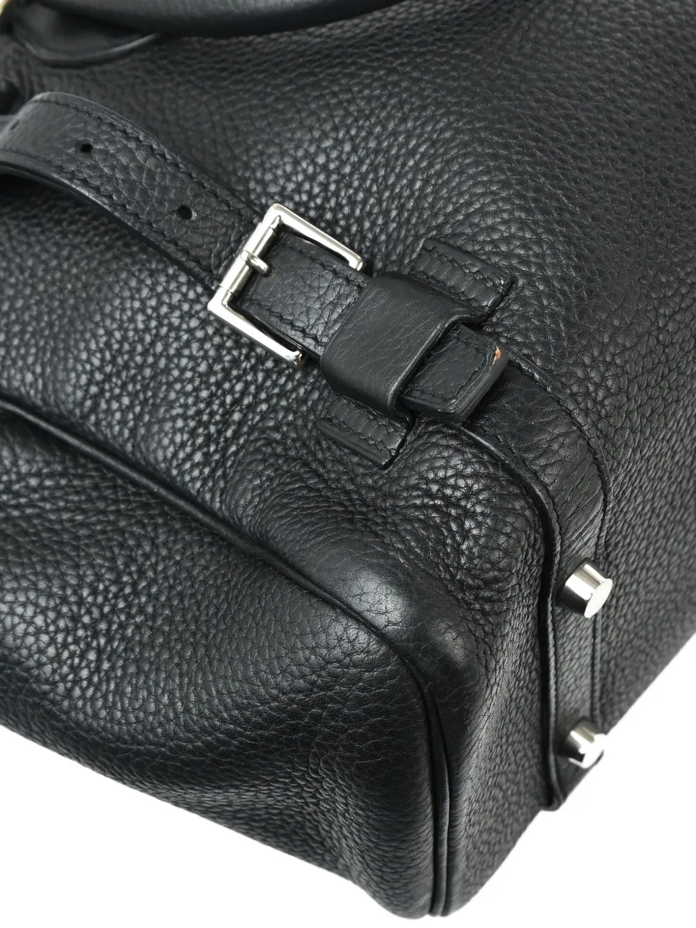Pre-owned Hermes 2008 Pursangle 31 Handbag In Black