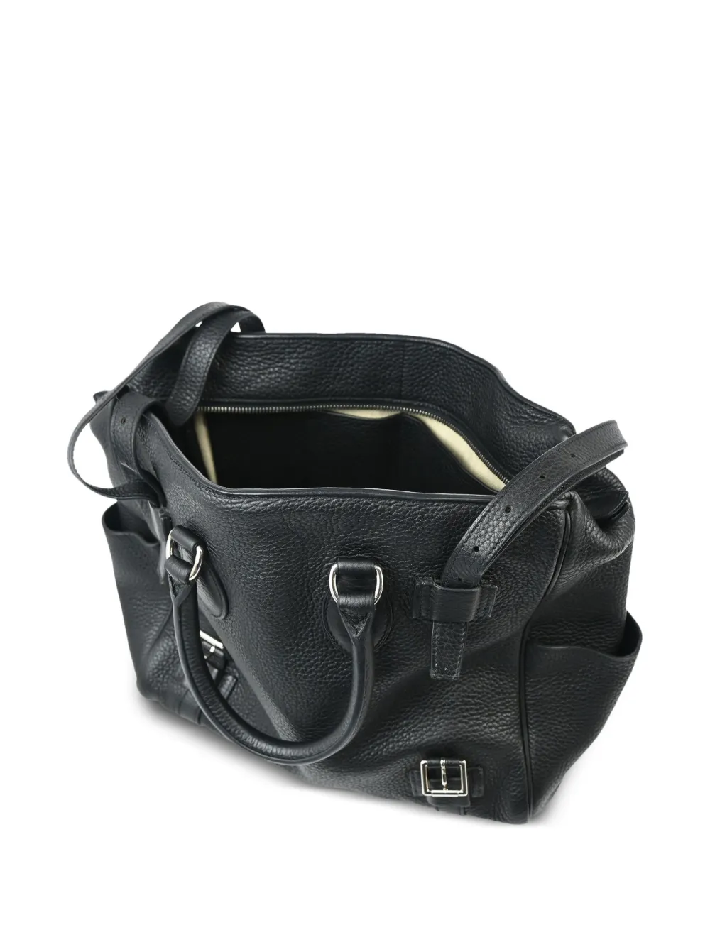 Pre-owned Hermes 2008 Pursangle 31 Handbag In Black