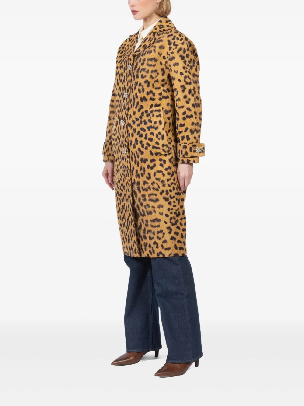 ZIMMERMANN Jas met luipaardprint Bruin