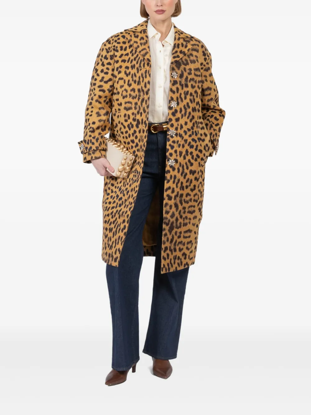 ZIMMERMANN Jas met luipaardprint Bruin