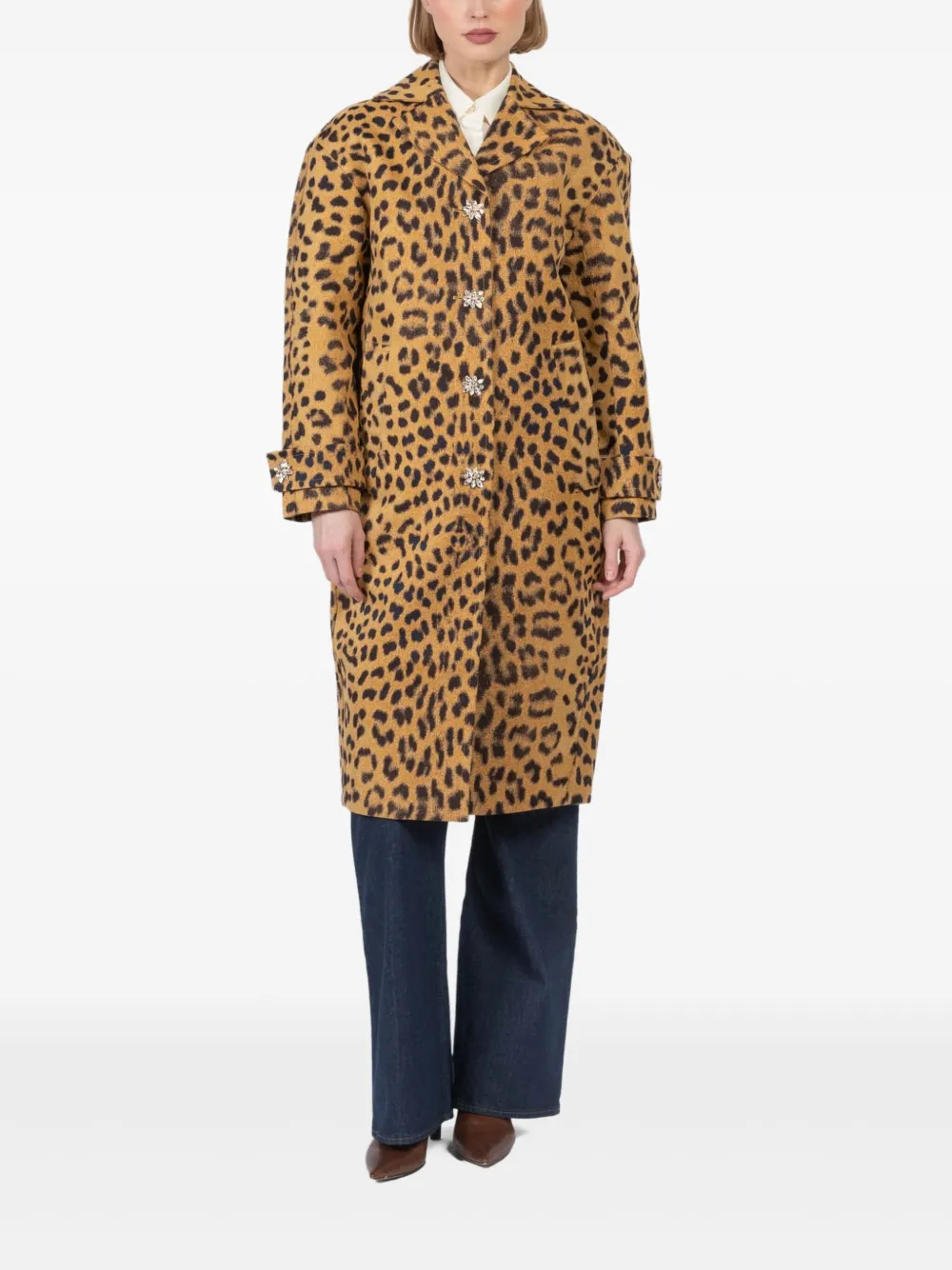 ZIMMERMANN Jas met luipaardprint Bruin